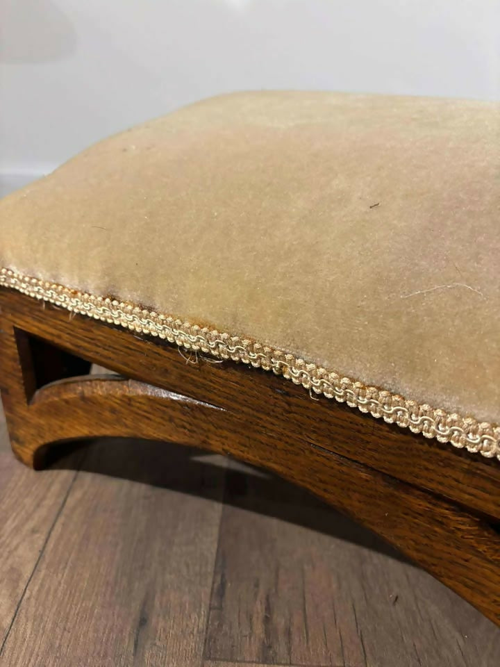 Early 19th Century Ecclesiastical Oak Framed Kneeling Stool