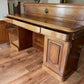 Victorian Mahogany Twin Pedestal Sideboard With Drawers & Cupboards.