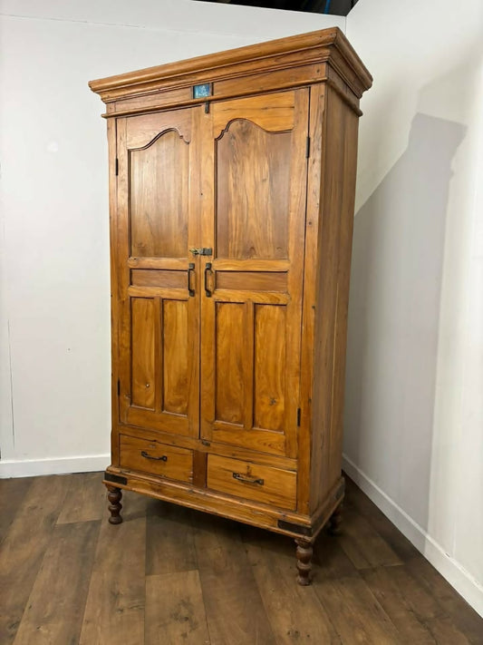 Large Vintage Indian Reclaimed Wood Storage Cupboard
