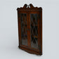 Old Charm Hanging Corner Display Cabinet Leaded Glass Tudor Brown *FREE Delivery