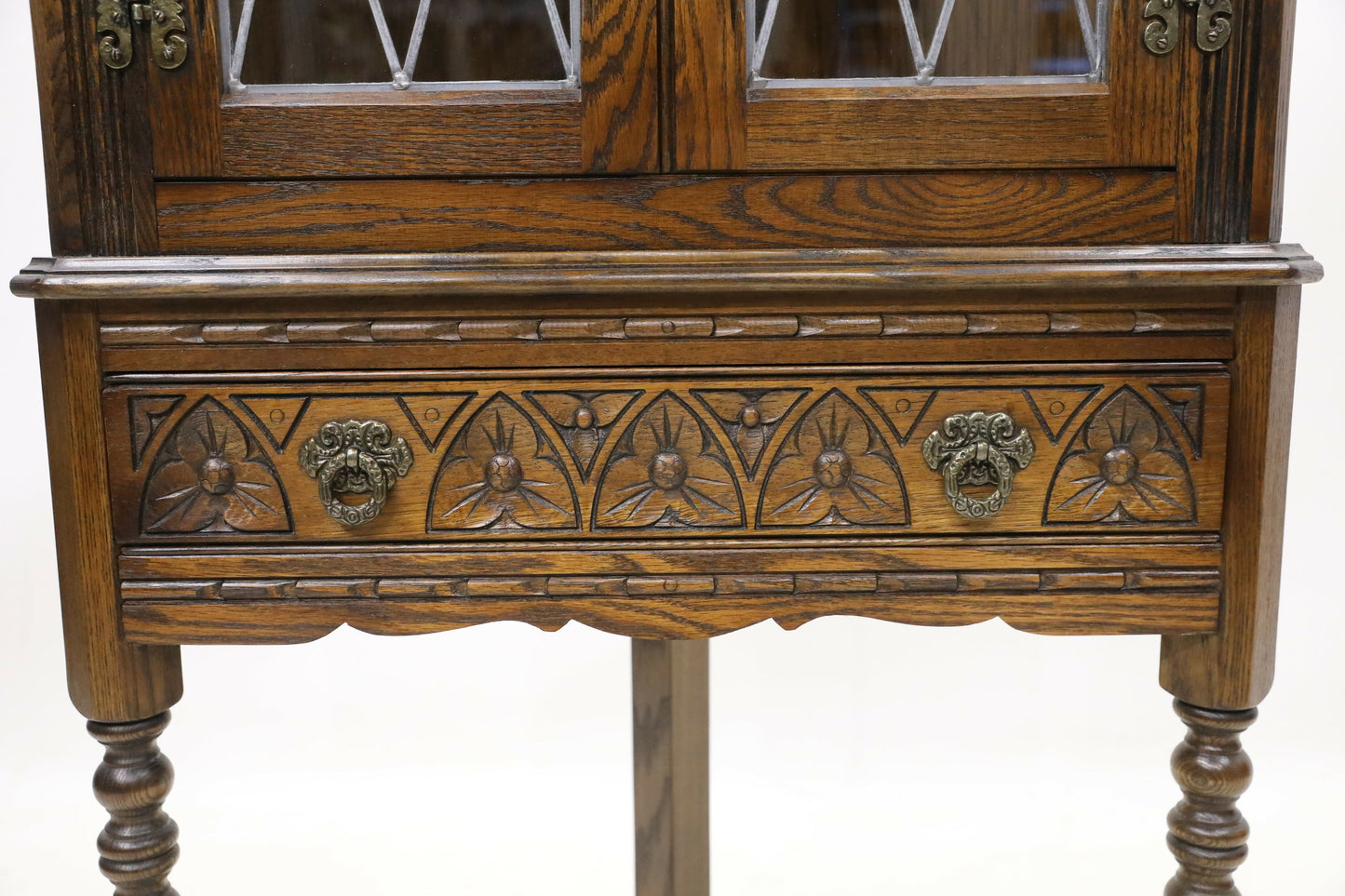 Old Charm 75 Anniversary Corner Display Cabinet Light Oak FREE UK Delivery. SBR9127/2005D