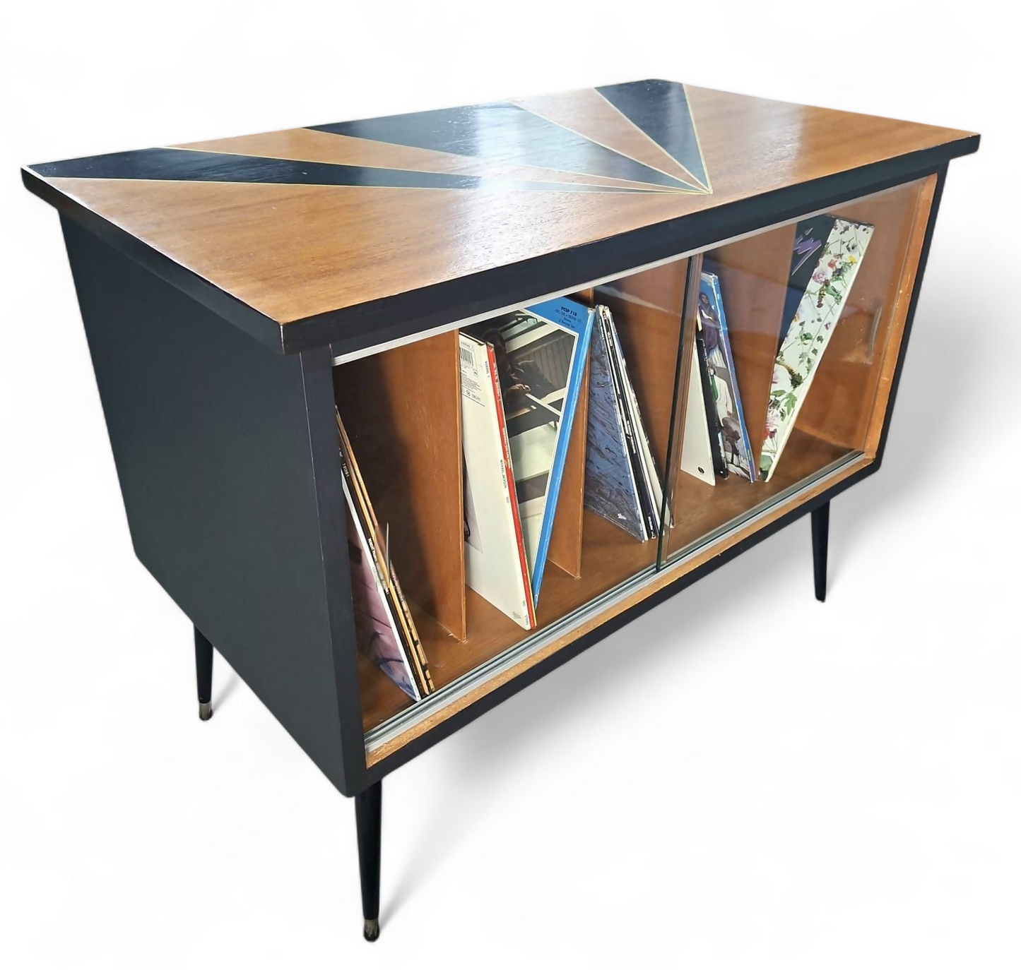 Mid Century Record Storage Cabinet