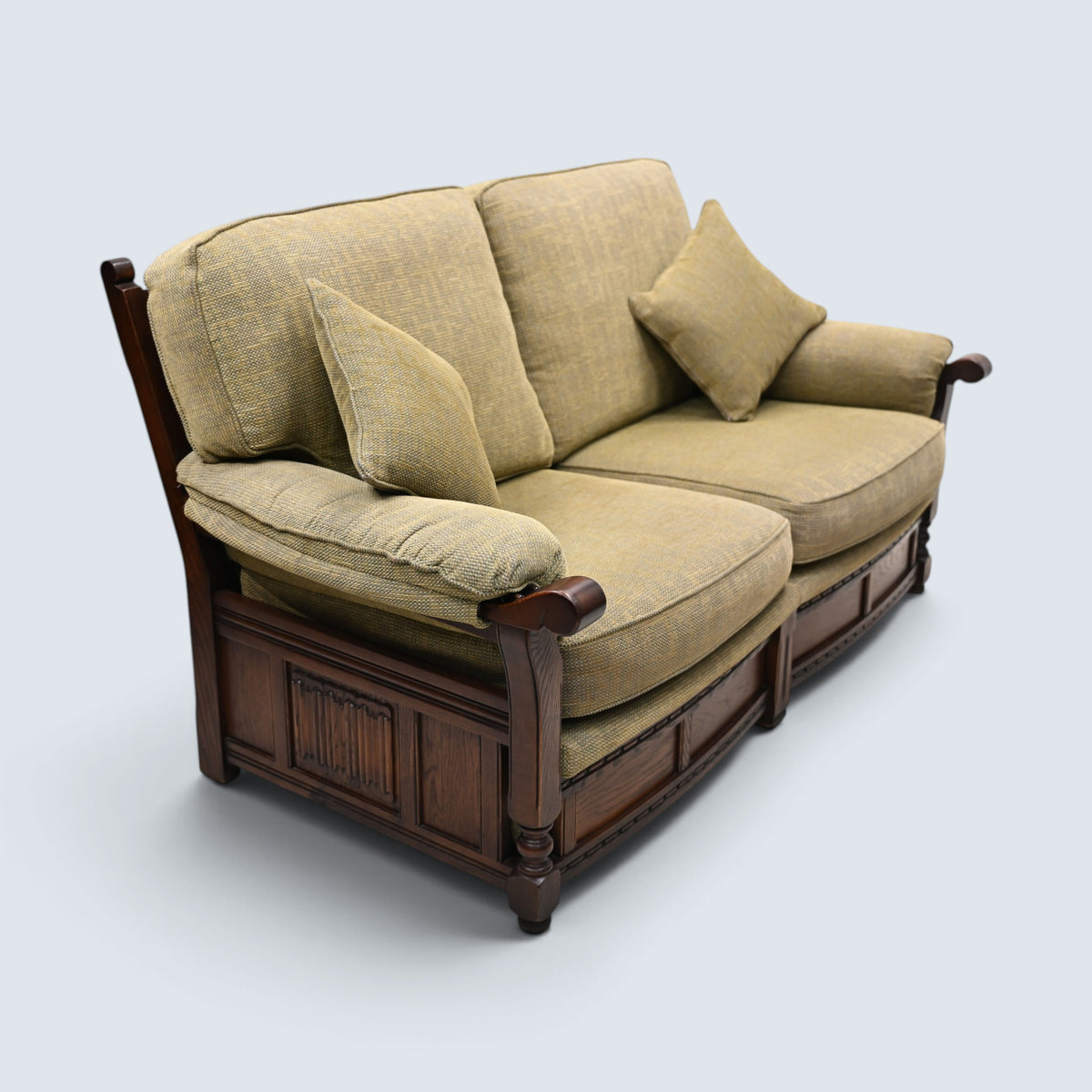 Old Charm Large Sofa 3str Tudor Brown Model 2406 Roxburgh FREE UK Delivery*