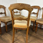 Victorian Set of Six Carved Walnut Dining Chairs