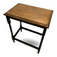 Vintage Barley Twist Side Table Oak Top Painted Base Hall Lamp Table Rustic Wood