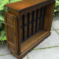 A WOOD BROTHERS OLD CHARM CARVED LIGHT OAK CD STORAGE CABINET / STAND