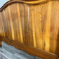 Bed Antique French Style Oak Double Bed Frame Carved Headboard LOT 3711