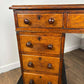 Victorian Oak Twin Pedestal Desk with Black Leather Writing Surface
