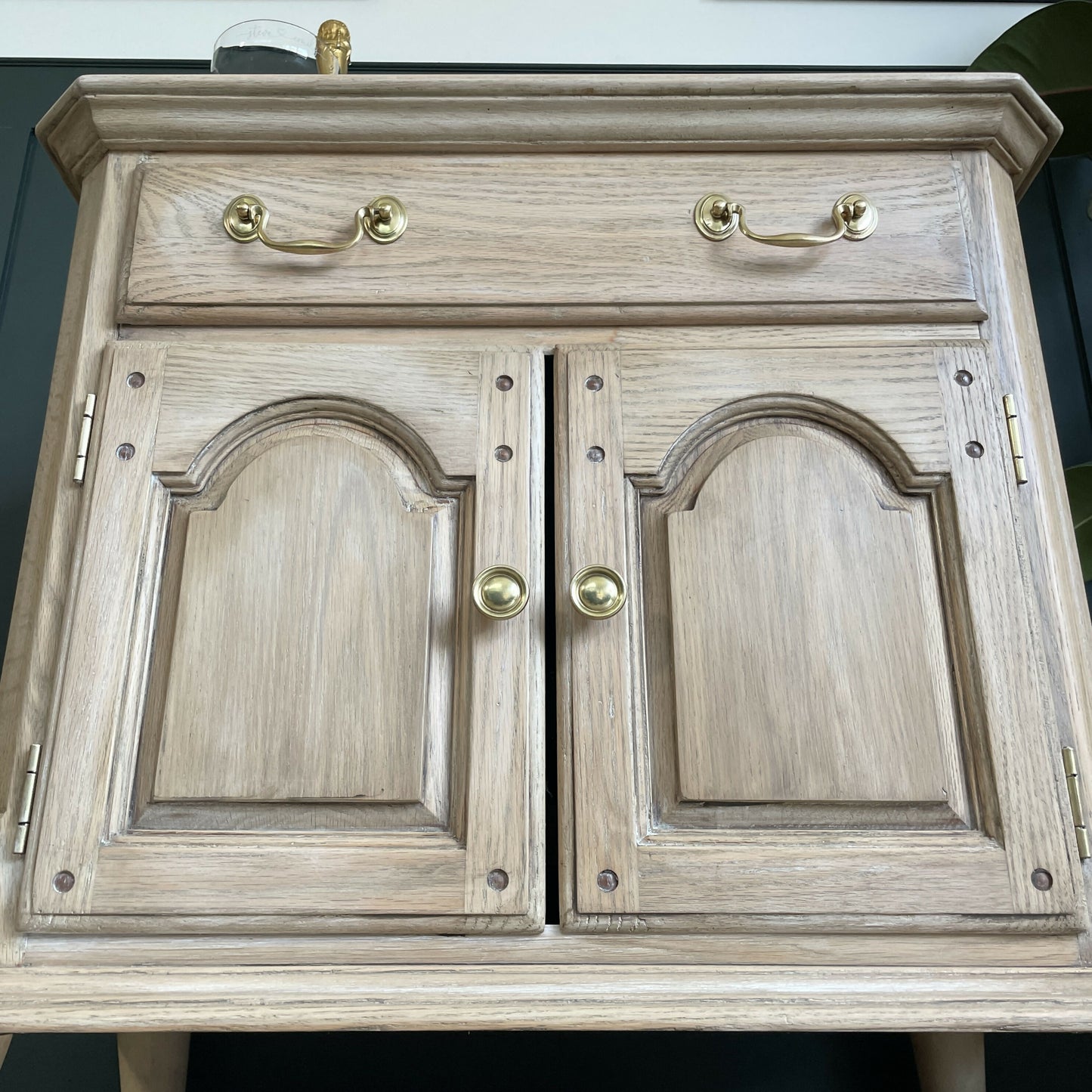 Vintage Oak Cabinet | Restored Thomasville Sideboard | Rustic Oak storage Cabinet | Stag Cabinet | Solid Oak Storage