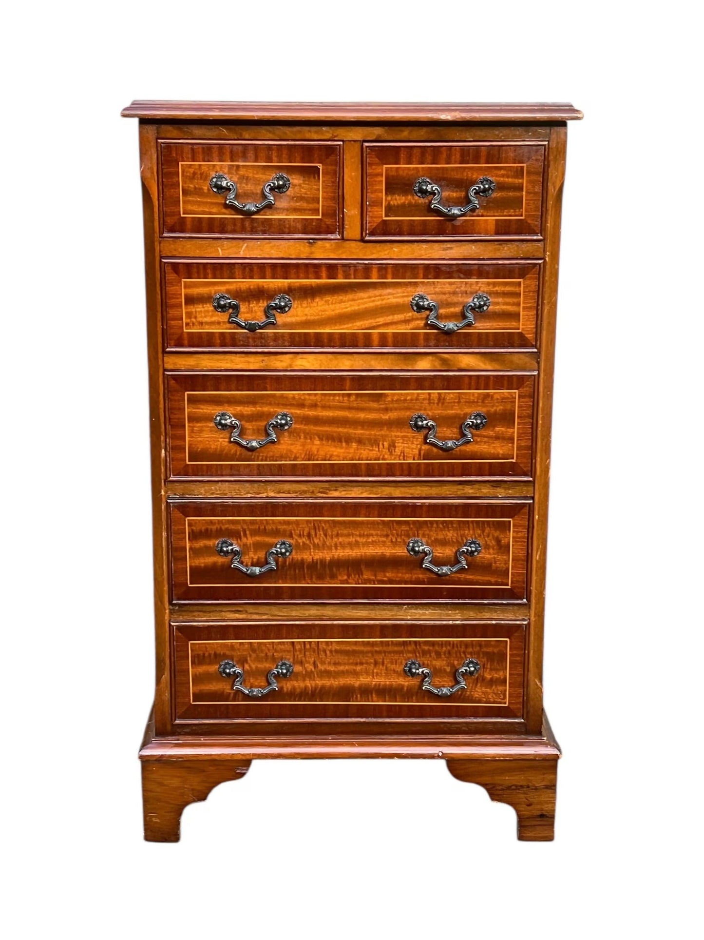 Vintage Georgian style Mahogany chest of drawers / bedside table priorandpender 5 out of 5 stars