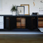 Black, gold & marble G plan retro sideboard