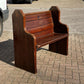 Small Vintage Victorian Pine Pew, 1800s
