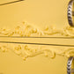 Vintage Yellow Chest of Drawers with Ornate Detailing