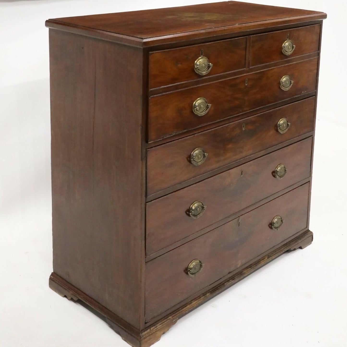 Georgian Mahogany Secretaire Chest of Drawers Fitted Interior FREE UK Delivery