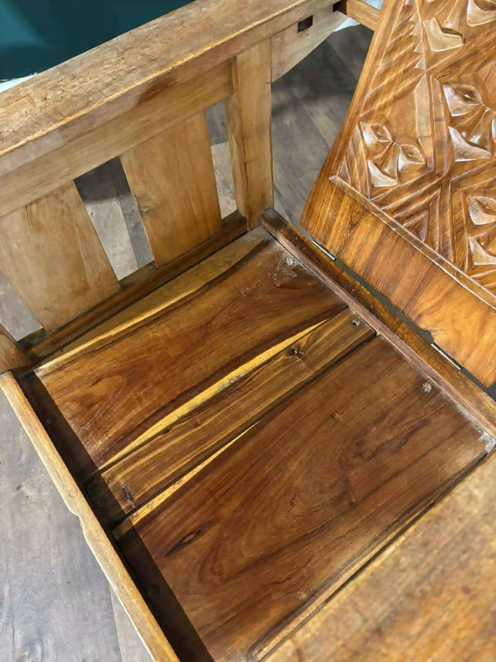 Hardwood Adjustable Chair Having A Panel Back222zx