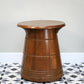 Oak Barrell Style Occasion Table Side Table with Cupboard