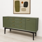 Mid Century 1960s Retro Sideboard Teak Vintage Olive