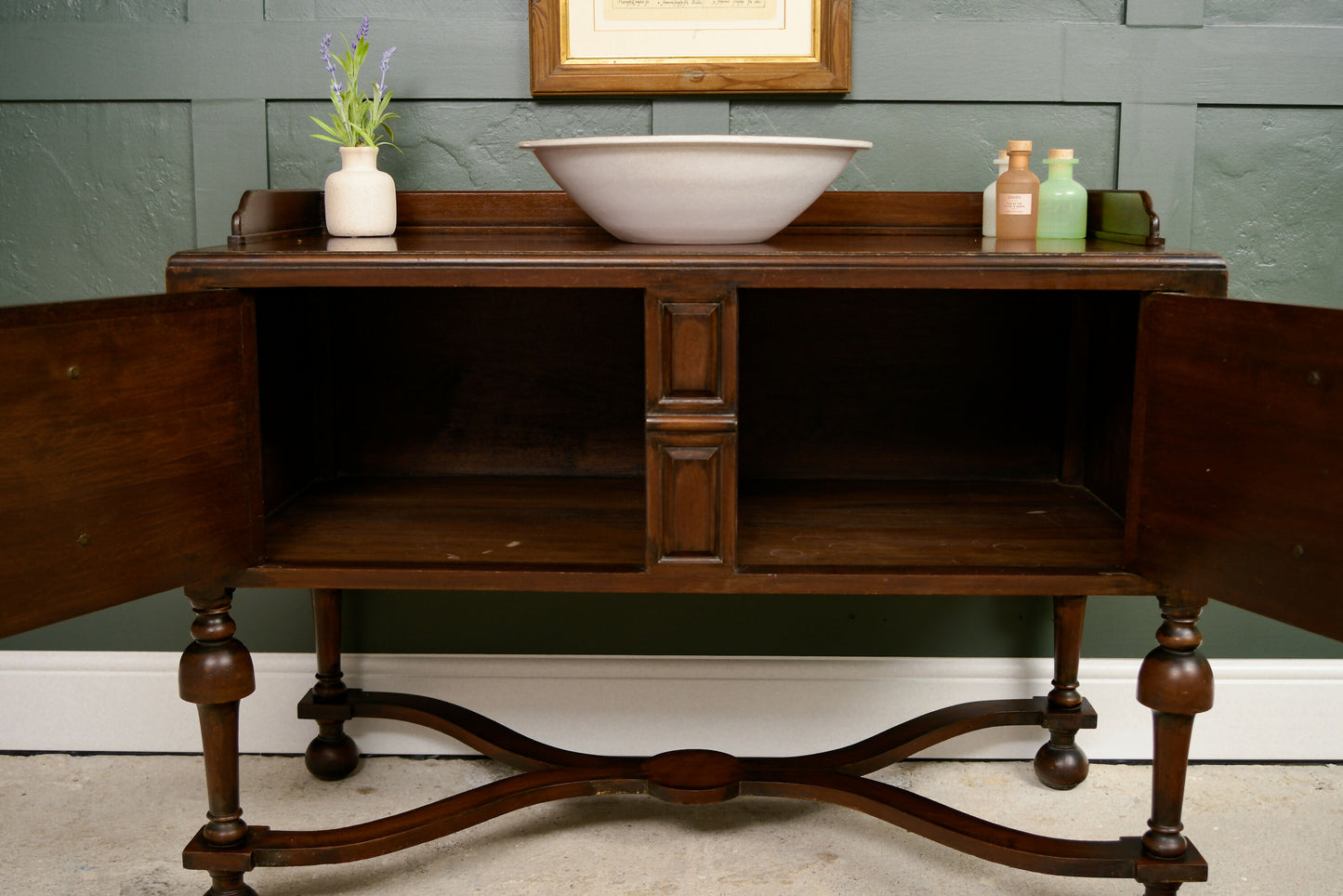 Mahogany Washstand Sideboard - William & Mary Style