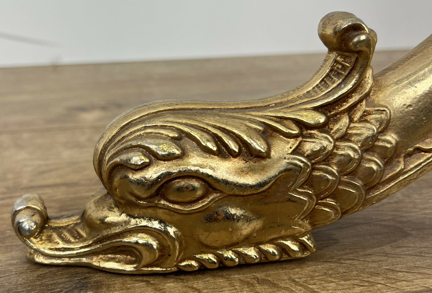 Standing Coat Hanger Vintage French Style Brass Ornate Coat Rack LOT 6453