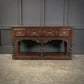Rustic Oak Carved Antique Sideboard