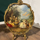 Antique Style Reproduction Painted Gilt Fire Screen7