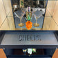Art Deco Upcycled Queen Anne Cocktail Cabinet: Black Gin Bar Drinks Cabinet
