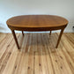 Nathan Mid Century Teak Dining Table Extendable Vintage MCM Extending Table