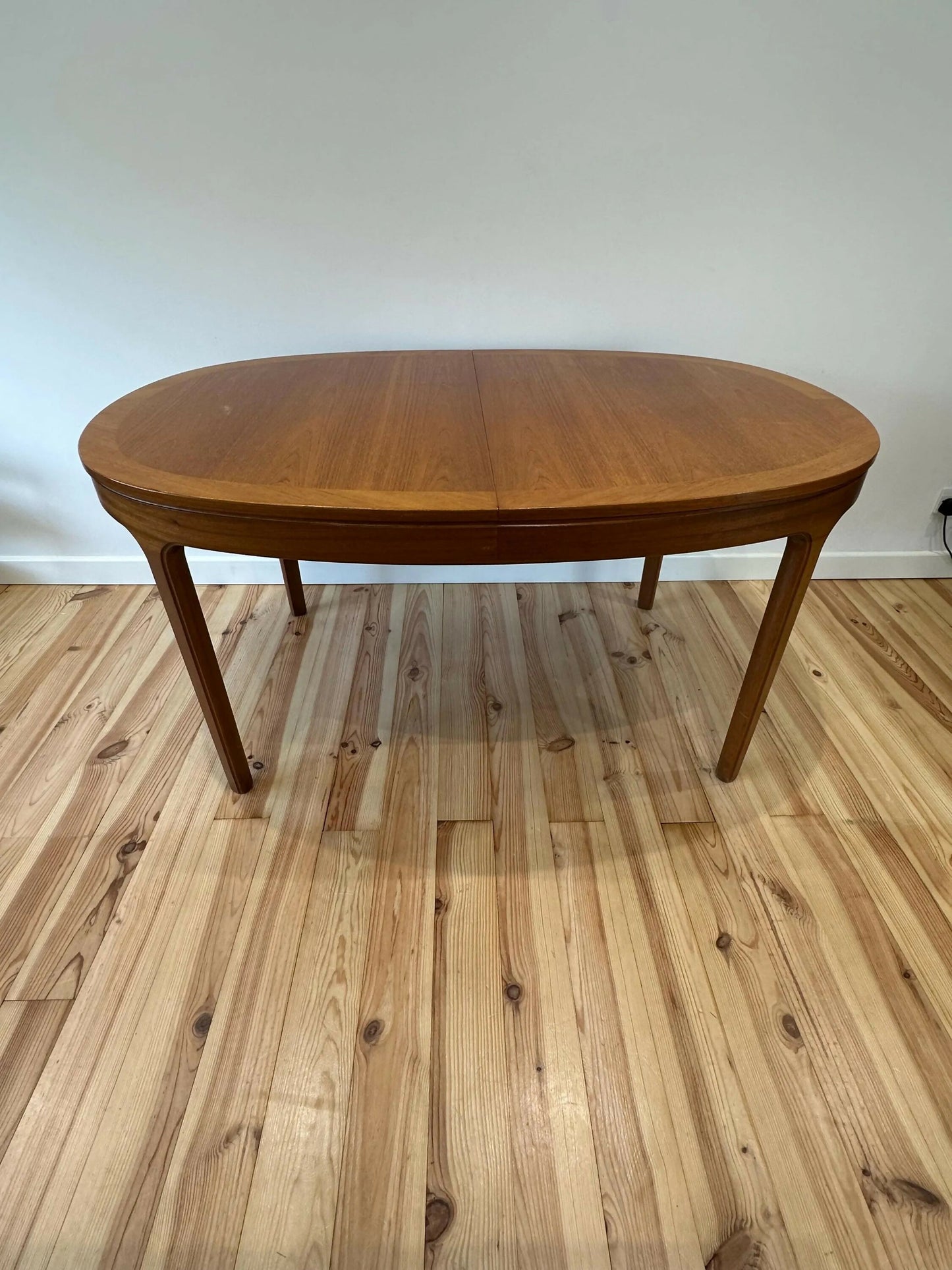 Nathan Mid Century Teak Dining Table Extendable Vintage MCM Extending Table