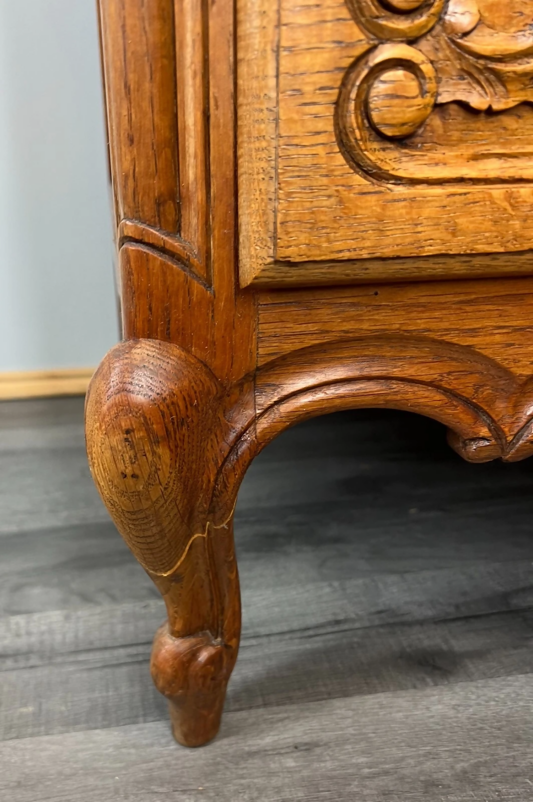 Chest of Drawers Vintage French Louis XIV Sideboard 4 Drawers Cabinet LOT 3555