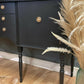 STUNNING BLACK & GOLD MAHOGANY SIDEBOARD