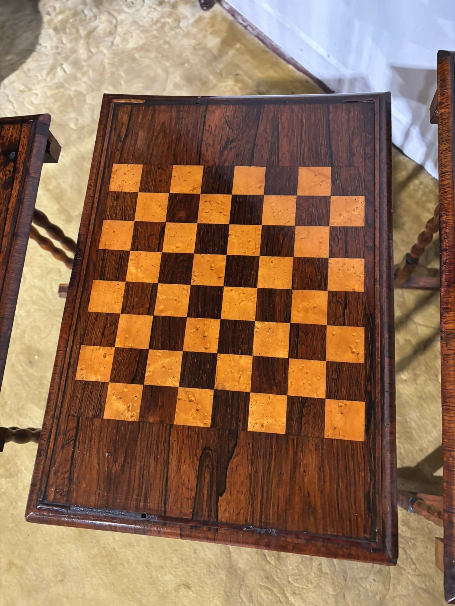 Regency Rosewood Nest of Three Tables9