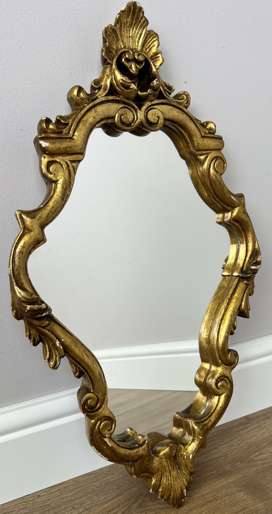 Mirror Vintage French Style Carved Wall Mirror Decorative Ornate Frame LOT 6329