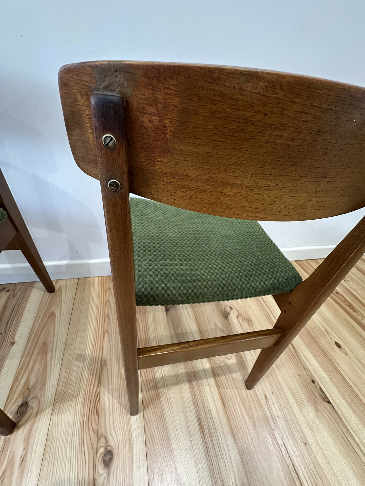 Danish Teak Dining Chairs by Korup Stolefabrik 1960s Mid Century Modern Set of 4 Chairs