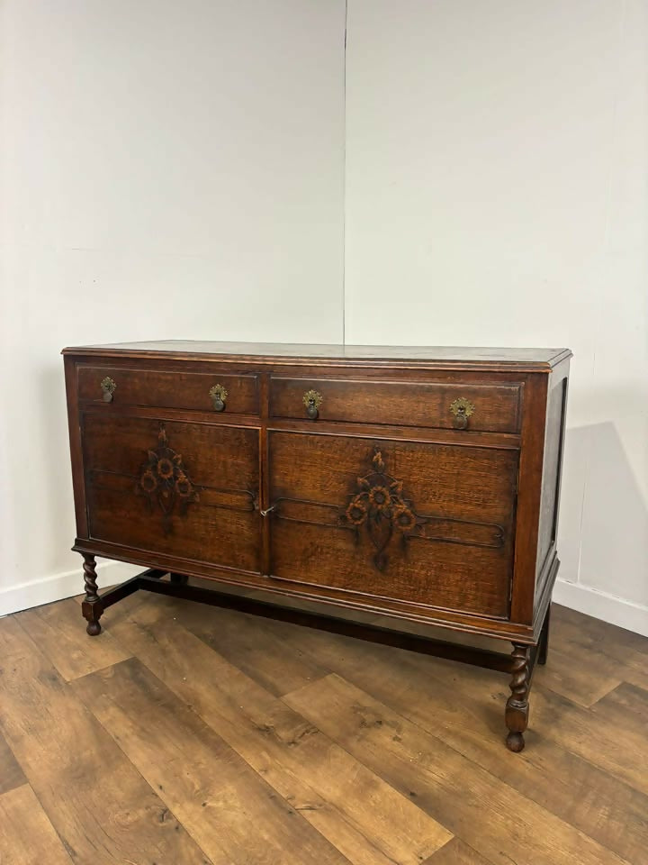 Vintage Oak Sideboard