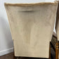 Vintage Pair Of Oak Framed Wing Back Armchairs