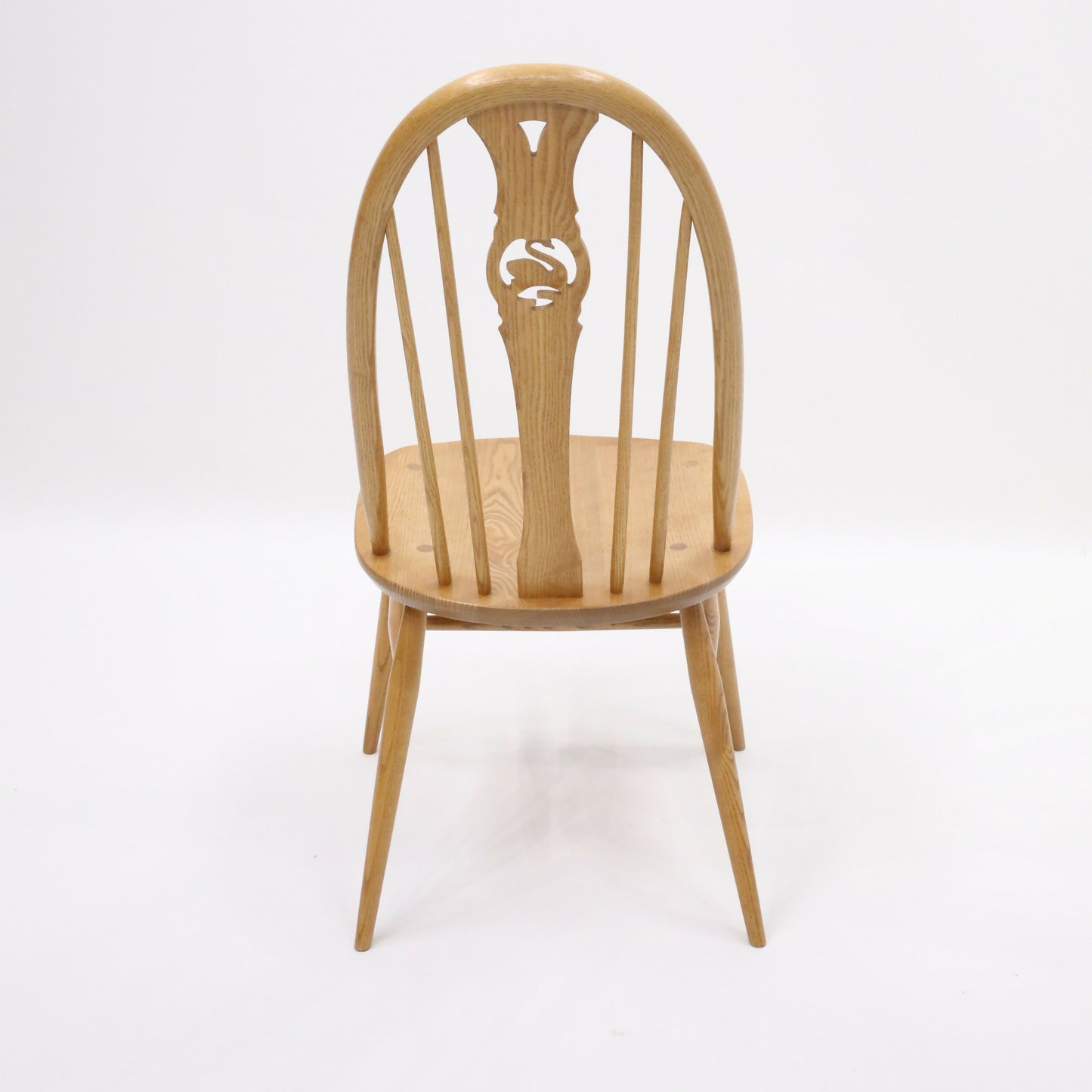 4 Ercol Windsor Swan Bow Back Dining Chairs Light Finish FREE UK Delivery. SBR9279/2506D