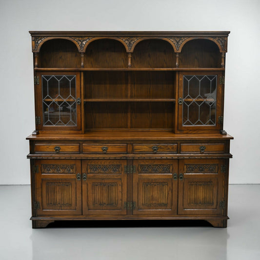 Old Charm Oak Dresser In Light Oak Sideboard Display EXC Clean FREE UK Delivery