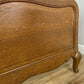 Bed Vintage French Louis XVI Oak Double Bed Frame Carved Headboard LOT 6380