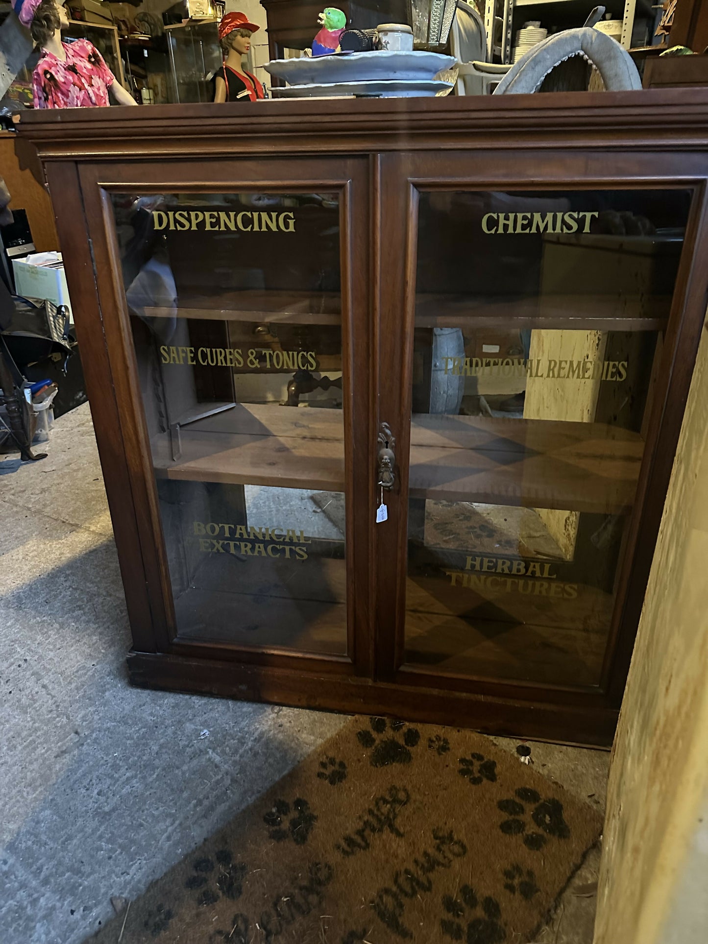 Vintage Chemist Display Cabinet
