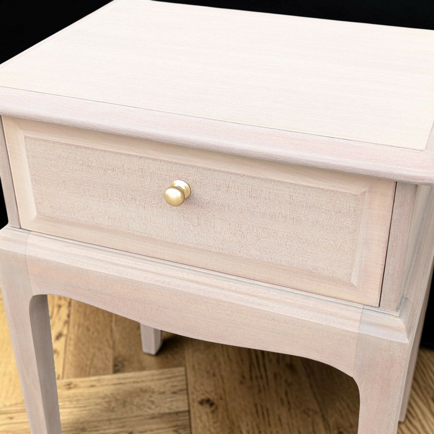 Stag minstrel bedside tables natural wood restored pair bedside cabinets