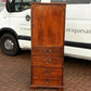 Vintage Mahogany Housekeepers Cabinet / Small Linen Press.