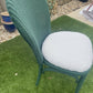 Lloyd loom dining/ accent chairs. Different colours. Different fabric. Choose the combination