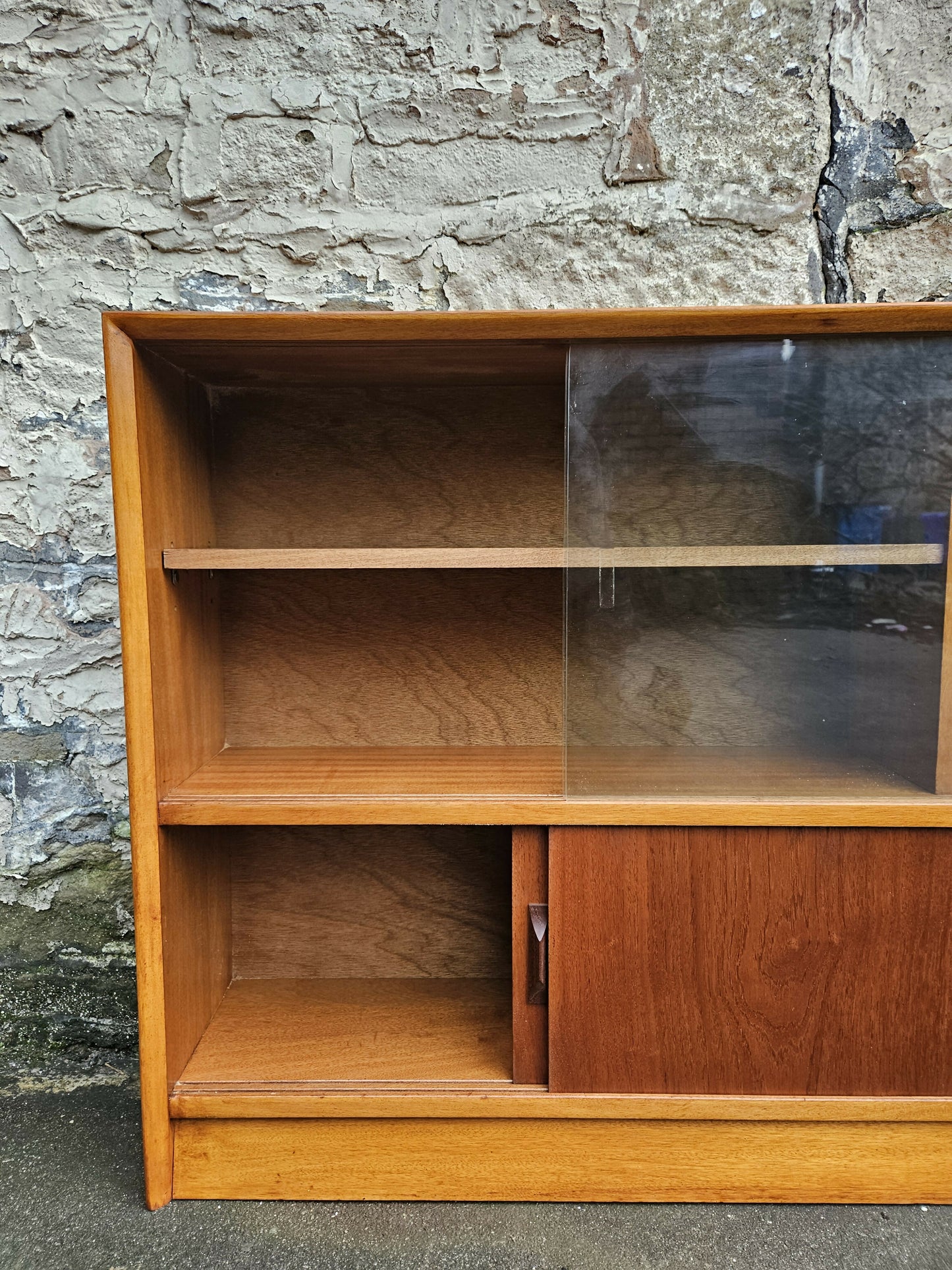 Display Cabinet By Herbert Gibbs Bookcase Shelving Mid Century Teak Vintage Furniture