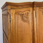 Wardrobe Vintage French Louis XVI Style Oak Four Door Carved Armoire LOT 6399