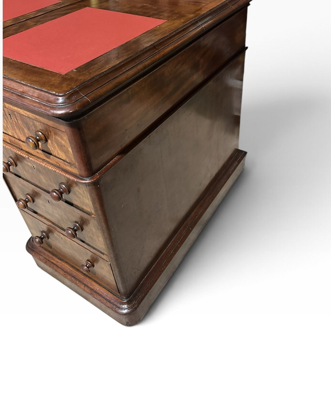 19th-Century Victorian Pedestal Desk