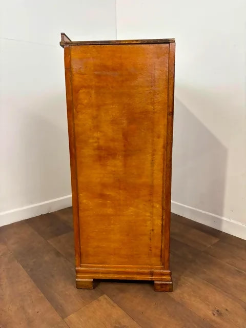 Vintage Oak Veneer Tallboy