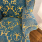 Vintage Wingback Armchair & Matching Footstool