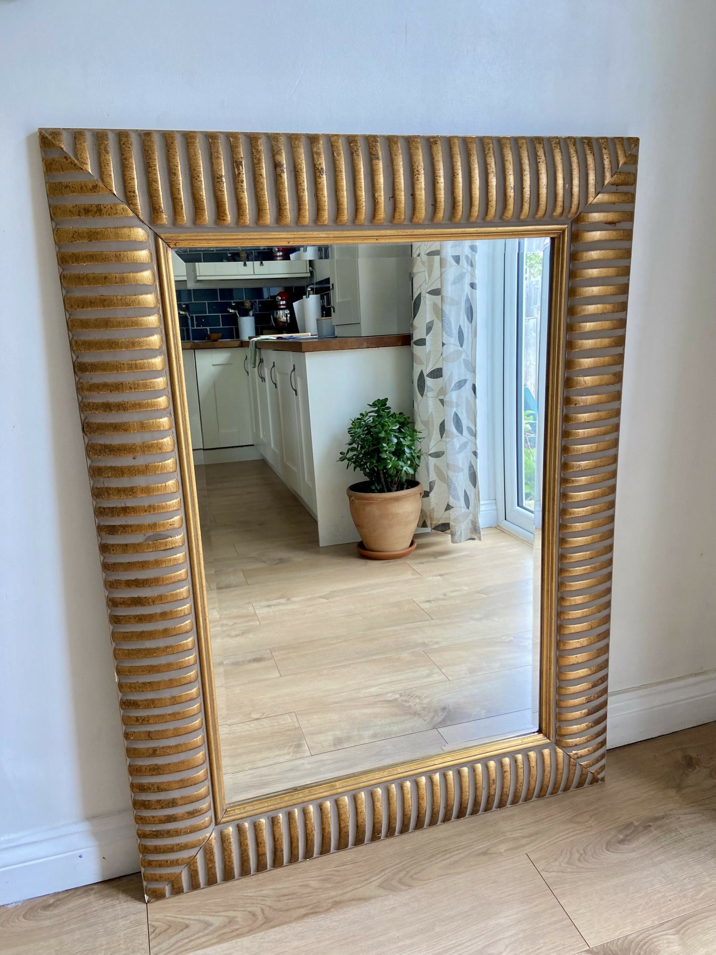 Vintage Mirror with Ornate Gold Frame.Inspired by Ancient Egyptian Art