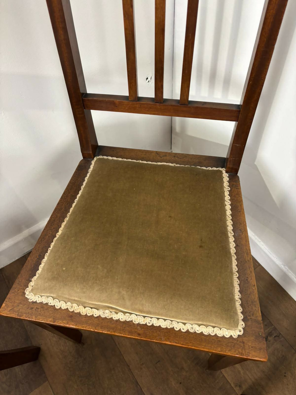 Edwardian Set of Three Mahogany Bedroom Chairs