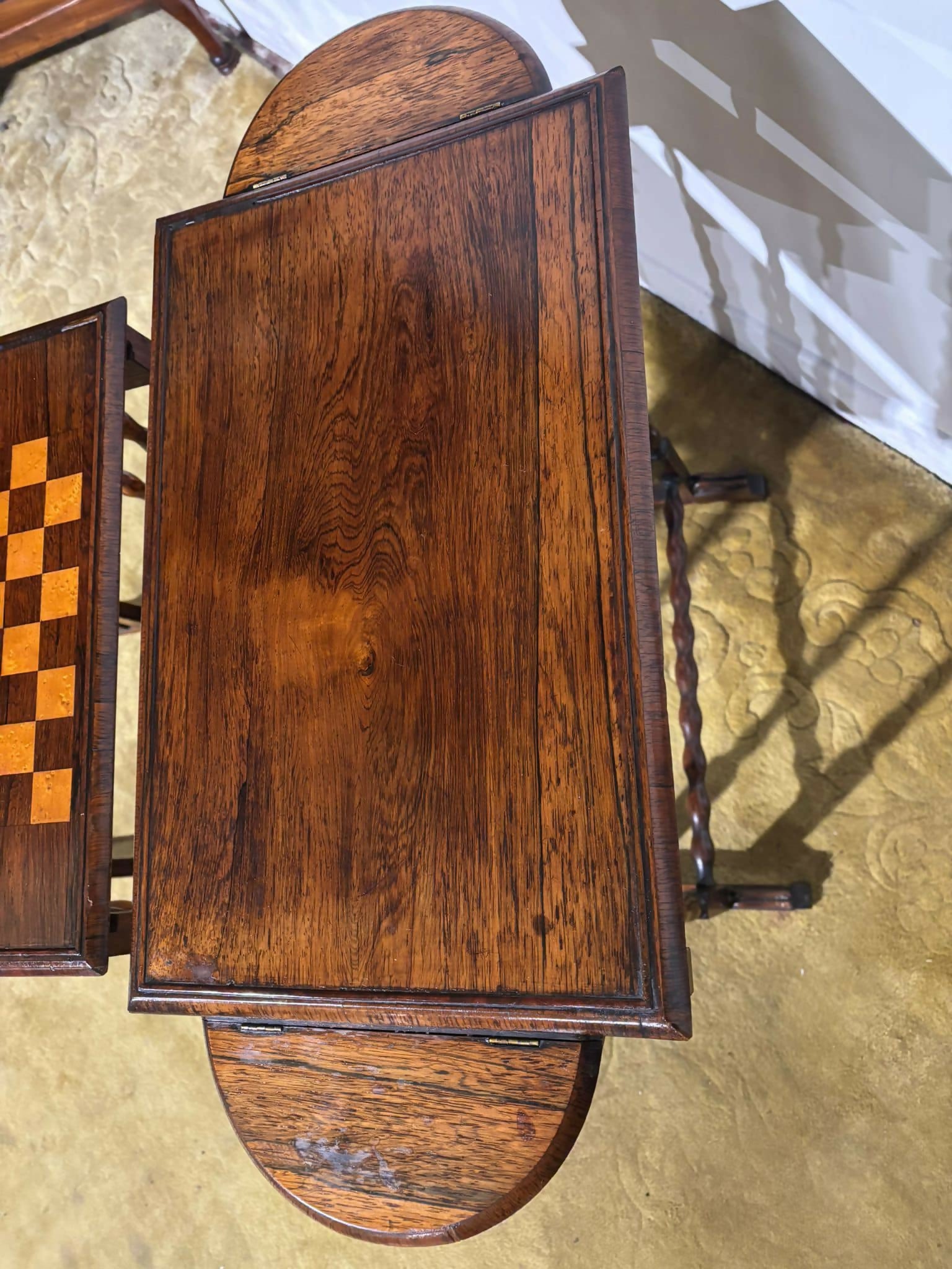 Regency Rosewood Nest of Three Tables8